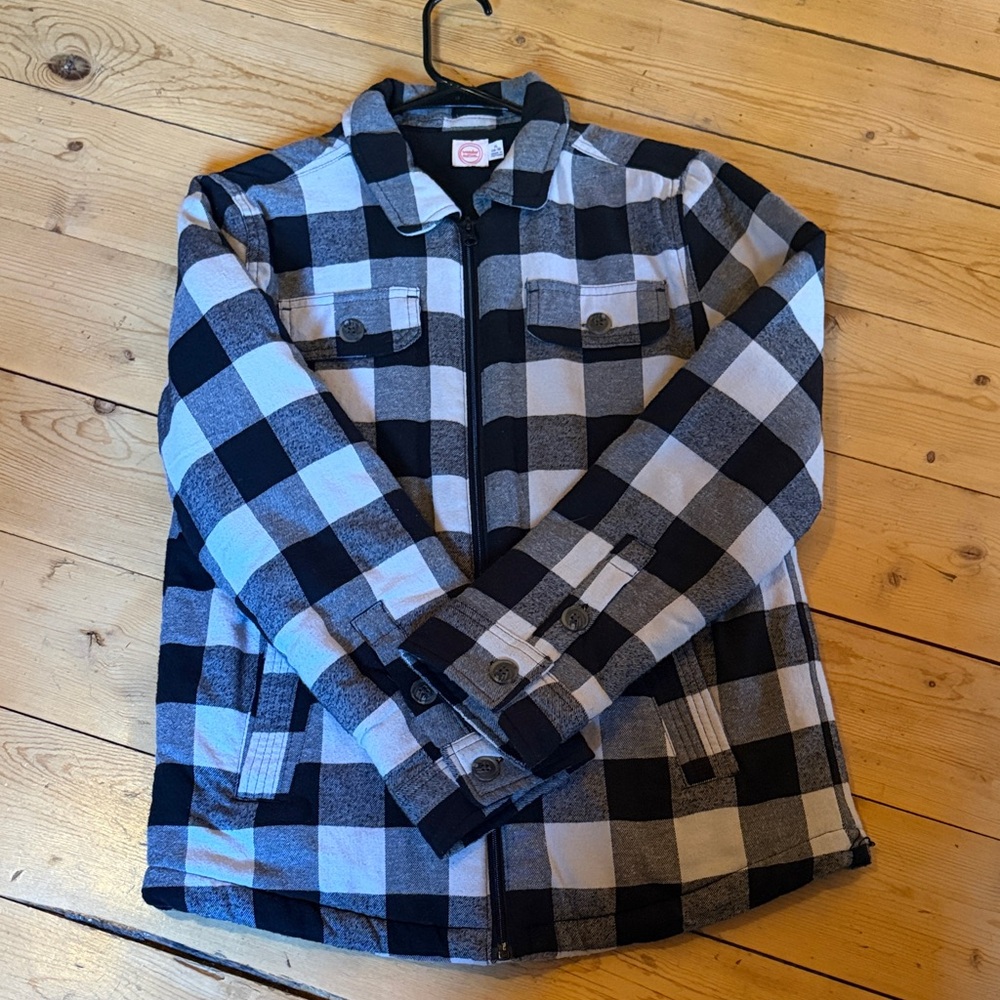 Wonder Nation Black and White Plaid Jacket